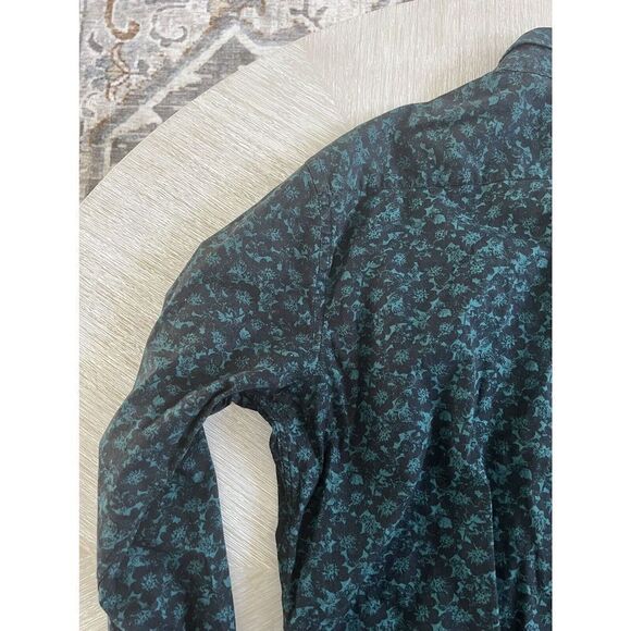 Men’s CONSEQUENCE Floral Paisley Leafy Button Up Dress Shirt Size Large - Picture 7 of 8